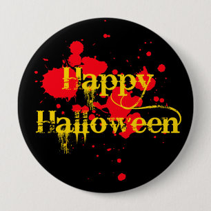 Badge Rond 10 Cm Halloween heureux
