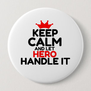 BADGE ROND 10 CM HERO