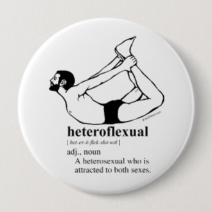 BADGE ROND 10 CM HÉTÉROFLEXUEL