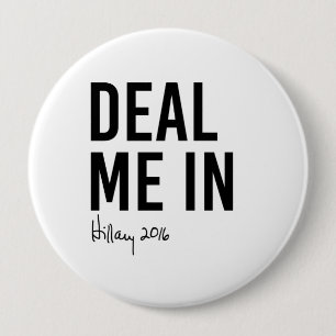 Badge Rond 10 Cm Hillary - occupez-vous moi dedans -