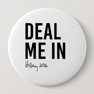 Badge Rond 10 Cm Hillary - occupez-vous moi dedans -