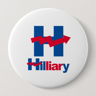 Badge Rond 10 Cm HILLARY TORDUE EST une MENTEUSE - - Anti-Hillary -