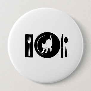 Badge Rond 10 Cm I eat ...