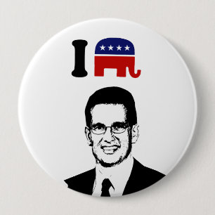 Badge Rond 10 Cm I Love Eric Cantor