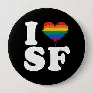 Badge Rond 10 Cm I LOY GAY SAN FRANCISCO - WHITE -.png