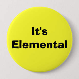 Badge Rond 10 Cm Il est élémentaire