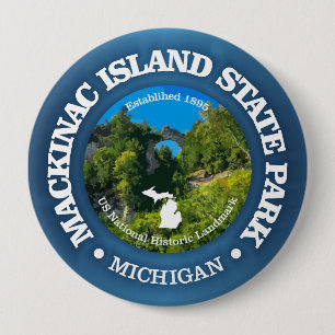 Badge Rond 10 Cm Île Mackinac SP