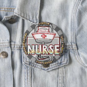 Badge Rond 10 Cm Infirmière