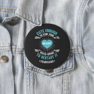 Badge Rond 10 Cm Infirmière infirmière drôle infirmière