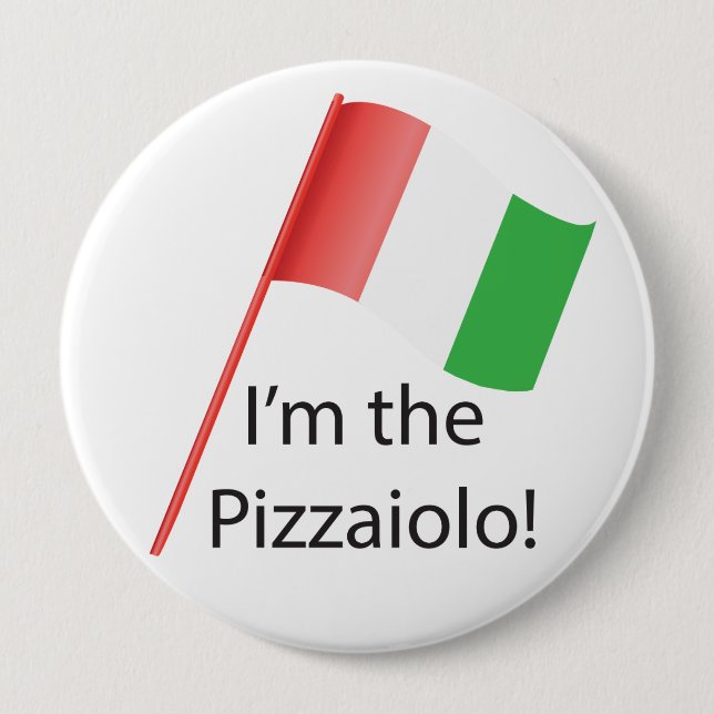 Badge Rond 10 Cm Insigne rond de Pizzaiolo (Devant)