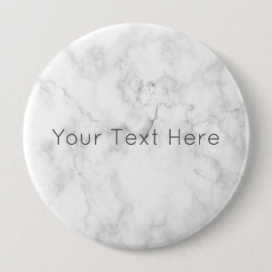 Badge Rond 10 Cm Insigne rond géant de marbre blanc fait sur