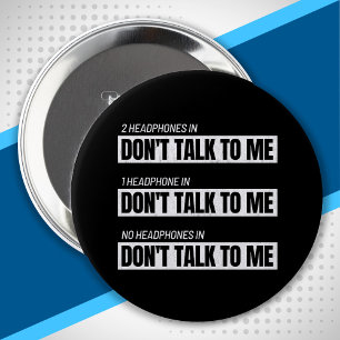 Badge Rond 10 Cm Introvert Memes - Sarcastic Humor Jokes - Funny