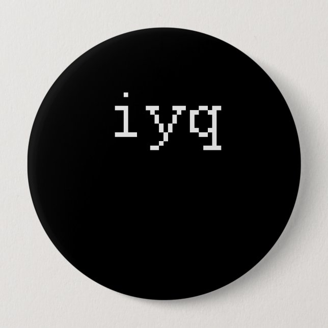 Badge Rond 10 Cm iyq (Devant)