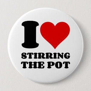 BADGE ROND 10 CM J'ADORE FAIRE PASSER LE POT