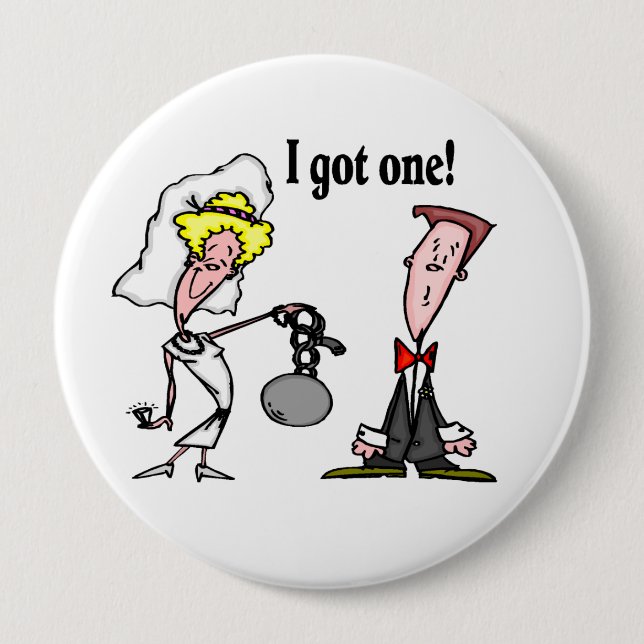 Badge Rond 10 Cm J'ai obtenu un (Devant)