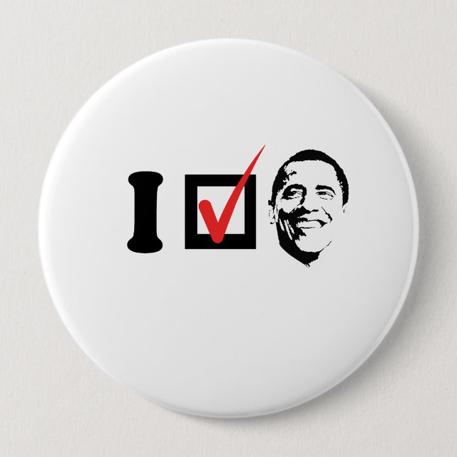 Badge Rond 10 Cm J'AI VOTÉ OBAMA FACE -.png (Devant)