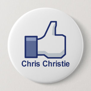 BADGE ROND 10 CM J'AIME CHRISTIE DE CHRIS