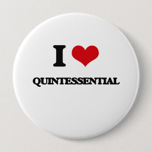 Badge Rond 10 Cm J'aime quintessenciel