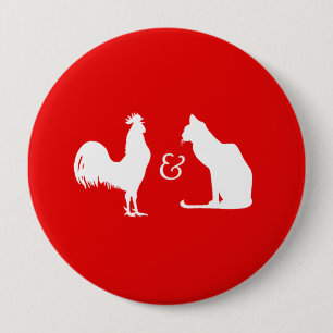 BADGE ROND 10 CM J'AIME TOUS LES DEUX