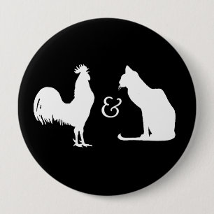 Badge Rond 10 Cm J'aime tous les deux -