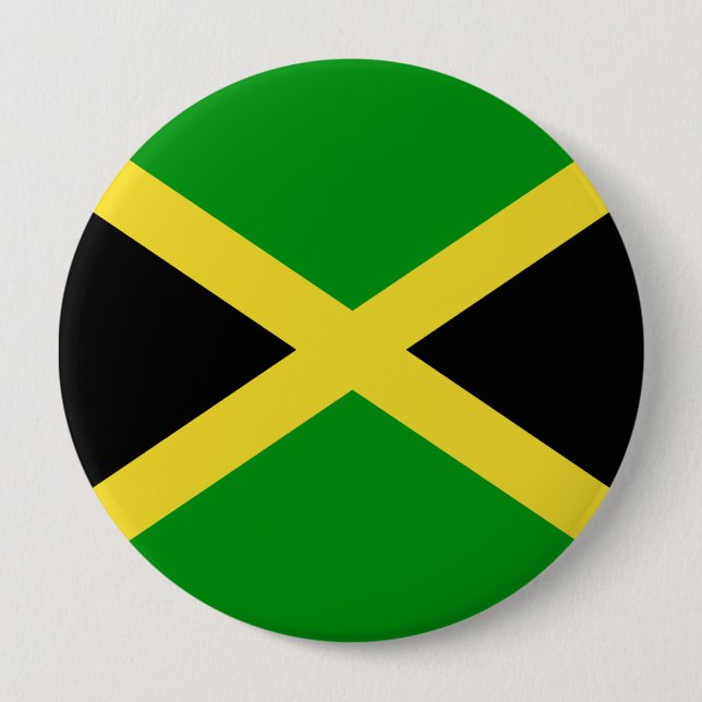 Badge Rond 10 Cm Jamaïque (Devant)