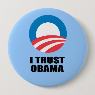 BADGE ROND 10 CM JE FAIS CONFIANCE À OBAMA