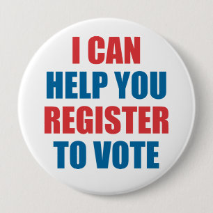 BADGE ROND 10 CM JE PEUX VOUS AIDER À VOTER