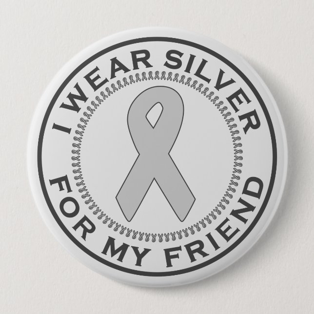 Badge Rond 10 Cm Je porte l'argent pour mon ami (Devant)