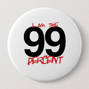 BADGE ROND 10 CM JE SUIS LES 99 POUR CENT - .PNG