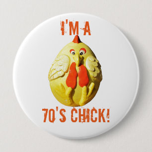 Badge Rond 10 Cm Je suis poussin des années 70 d'A (?)