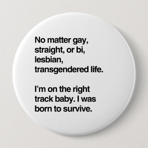 Badge Rond 10 Cm Je suis sur la bonne voie bébé