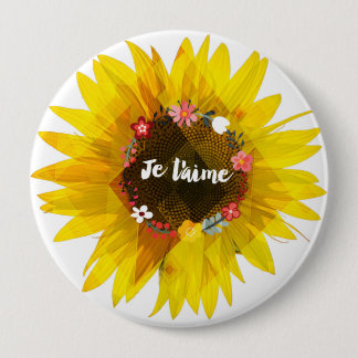 Badge Rond 10 Cm Je T'aime