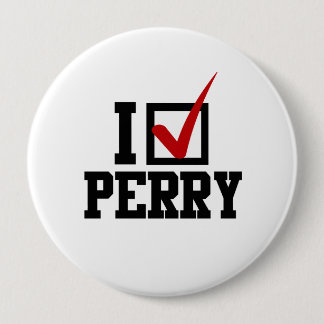 BADGE ROND 10 CM JE VÉRIFIE RICK PERRY