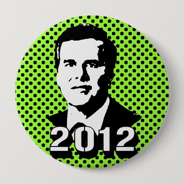 Badge Rond 10 Cm Jeb Bush 2012 (Devant)