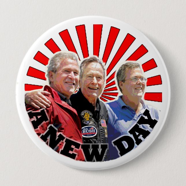 Badge Rond 10 Cm Jeb Bush 2016 (Devant)