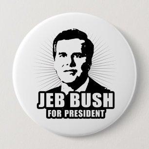 Badge Rond 10 Cm Jeb Bush pour le président