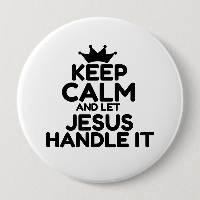 BADGE ROND 10 CM JESUS (Devant)