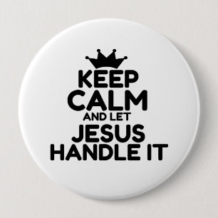 BADGE ROND 10 CM JESUS