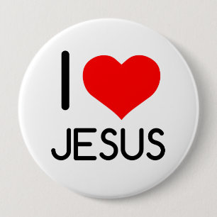 BADGE ROND 10 CM JÉSUS COEUR