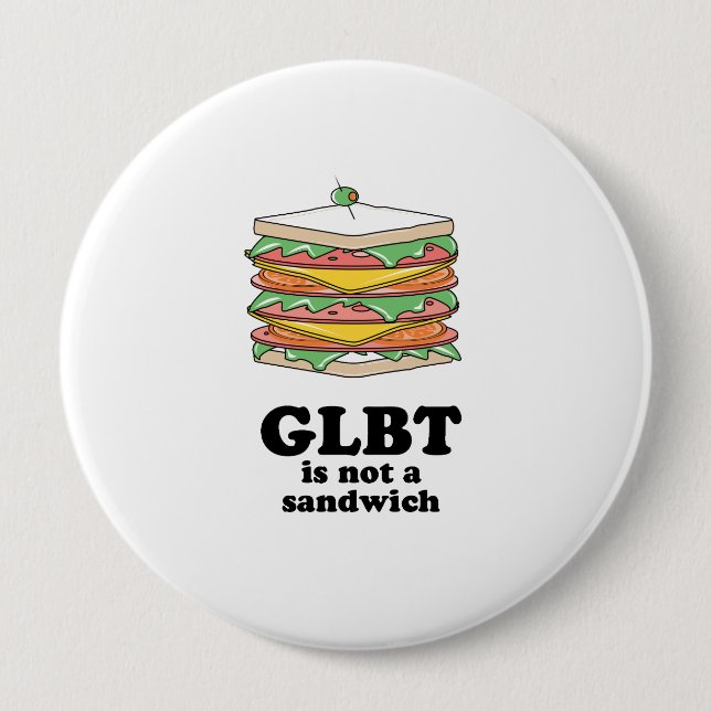 Badge Rond 10 Cm jj_glbt_sandwich2pn (Devant)