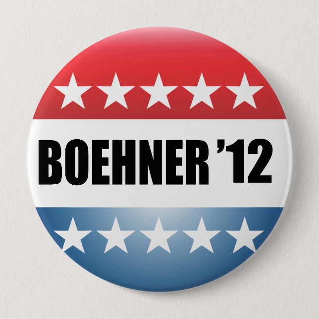BADGE ROND 10 CM JOHN BOEHNER (Devant)
