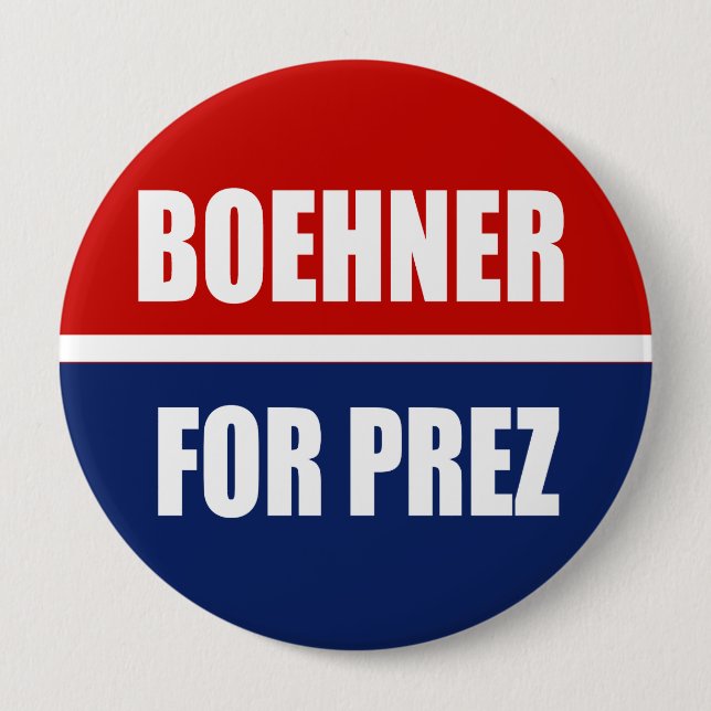 BADGE ROND 10 CM JOHN BOEHNER 2012 (Devant)