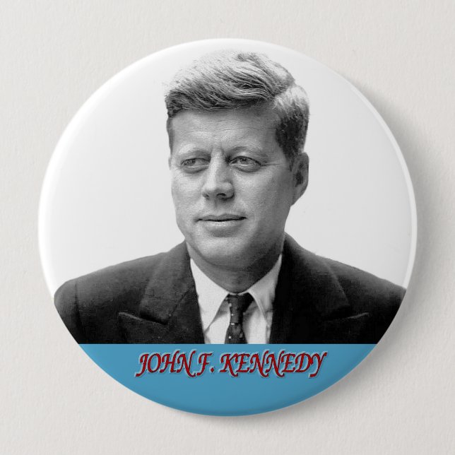 Badge Rond 10 Cm John F. Kennedy (Devant)