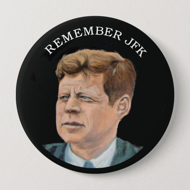 Badge Rond 10 Cm John F. Kennedy 1917-1963 (Devant)
