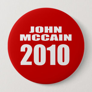 BADGE ROND 10 CM JOHN MCCAIN POUR LE SÉNAT