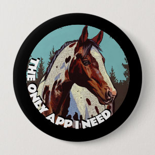 Badge Rond 10 Cm Jolie Appaloosa