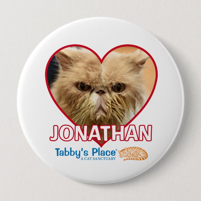 Badge Rond 10 Cm Jonathan - 4" bouton (Devant)