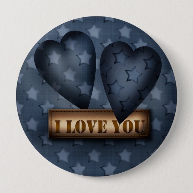 Badge Rond 10 Cm Jour de la Saint Valentin (Devant)