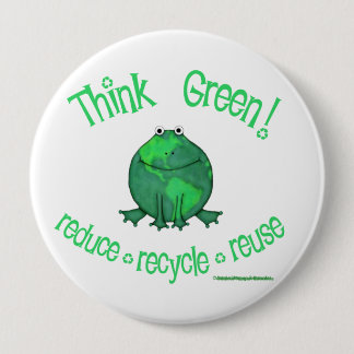 Badge Rond 10 Cm Jour de la terre ambiant
