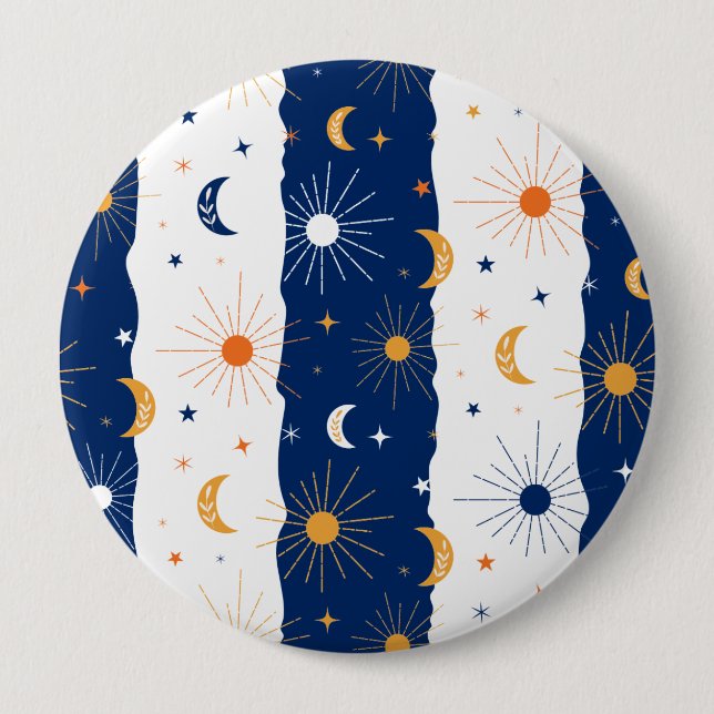 Badge Rond 10 Cm Jour et nuit (Devant)